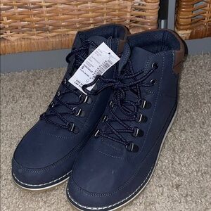 Boy’s Navy Hiking Boots- never worn
